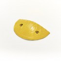 Embout pour ralentisseur caoutchouc 35 x 17 x 5 cm jaune