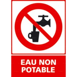 Panneau vertical eau non potable 1