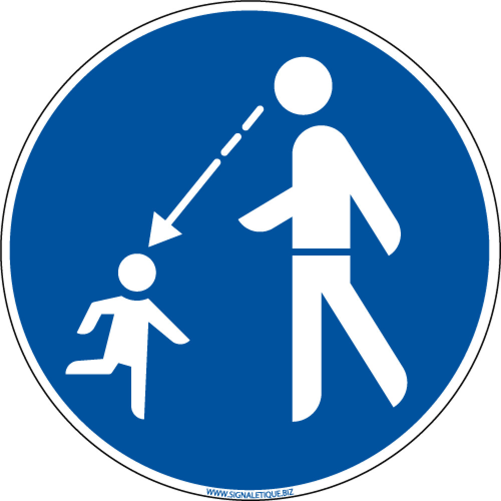 Panneau de signalisation enfant à bord électrostatique - Provence Outillage