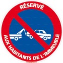 https://www.4mepro.com/28058-medium_default/panneau-rond-reserve-aux-habitants-de-l-immeuble.jpg