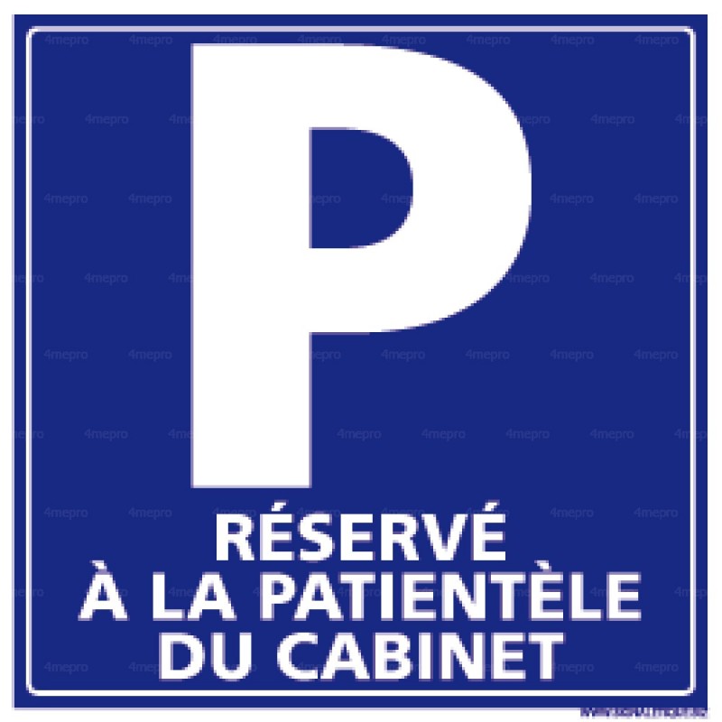 Panneau De Parking - Réservé