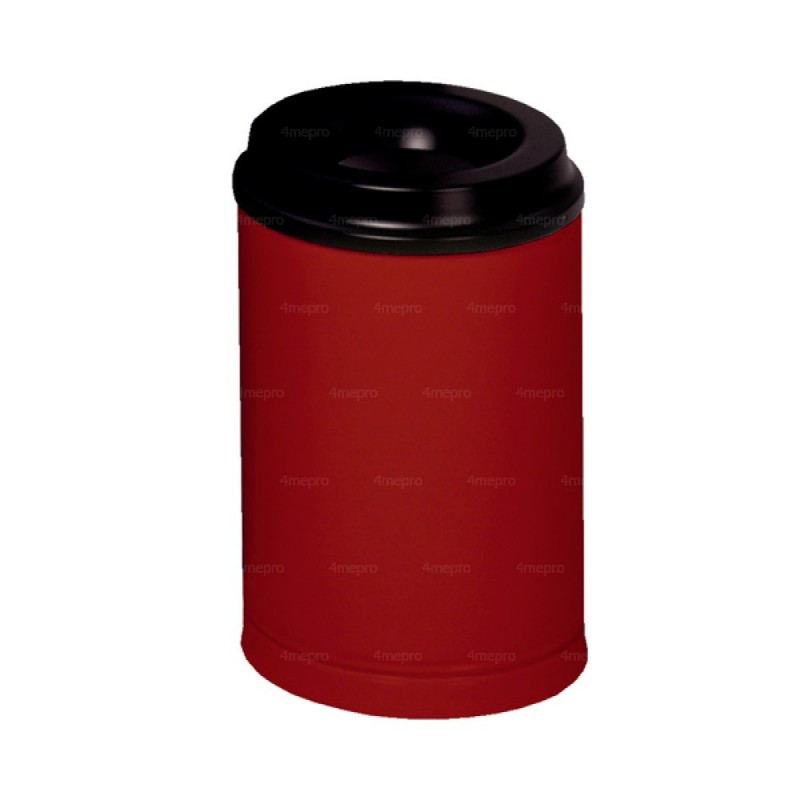 Poubelle Anti Feu 15 L Grise Agreee Cnpp 4mepro