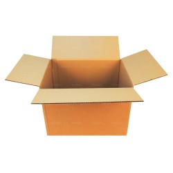 Boite en carton simple cannelure carrée 30x30x30 cm