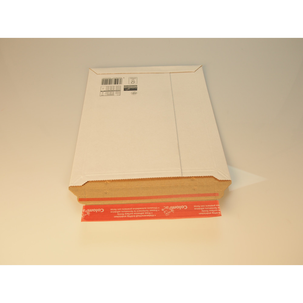 Enveloppe en carton rigide à ouverture latérale A4 34x23,5cm