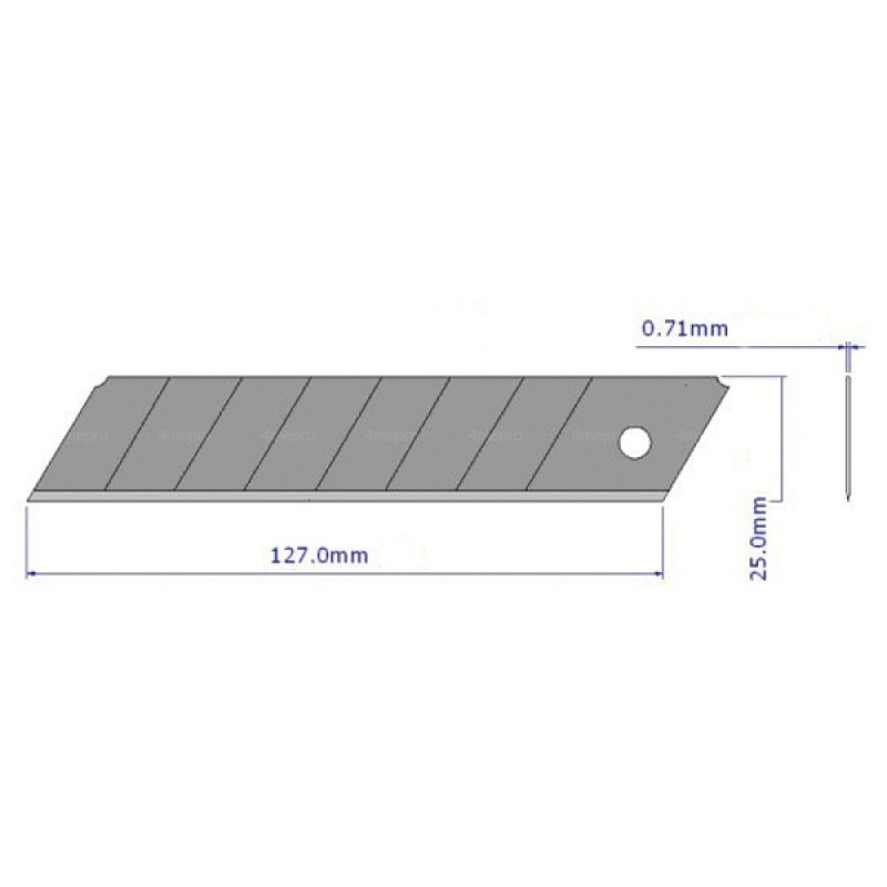 Cutter 25mm guide lame inox blocage automatique bi-mat. Tajima - Matériel  de Pro