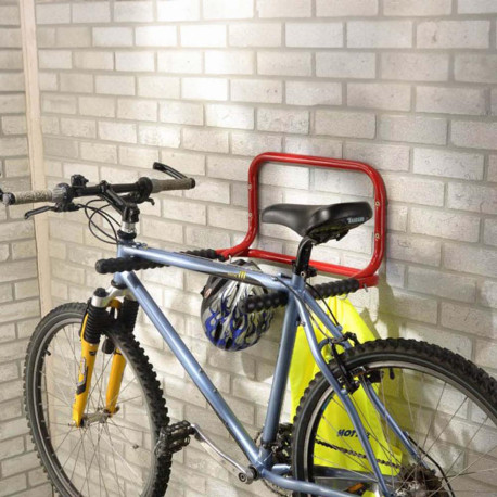 Range vélo mural pliable avec mousse de protection - 2 vélos
