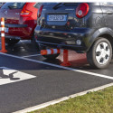 Poteau de signalisation flexible renforcé