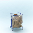 Support sac poubelle 240 litres avec roulettes