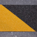 Adhésif signalisation jaune/noir 5m x 50 mm