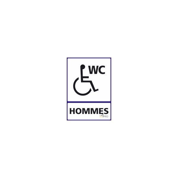 Panneau Vertical Toilettes Handicap S Hommes Mepro