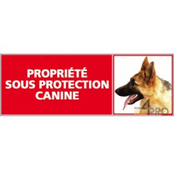 Panneau de signalisation Propriété sous protection canine 3